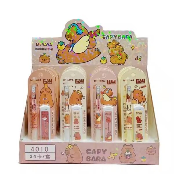 Portaminas Lápiz Escolar Kawaii Capybara Carpincho 0.5mm - Image 3