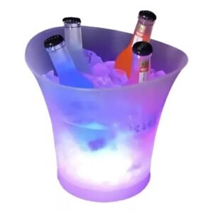 Frapera Hielera Balde Parlante Bt Recargable Luz Rgb Led