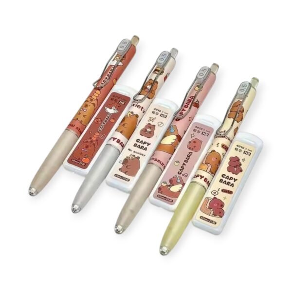 Portaminas Lápiz Escolar Kawaii Capybara Carpincho 0.5mm