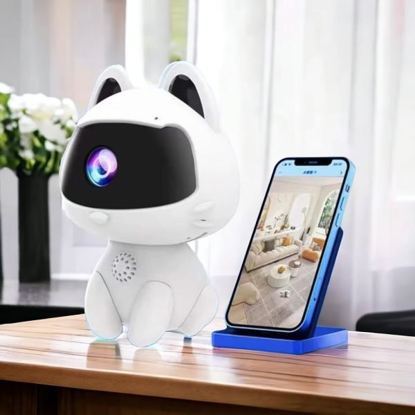 Mini Camara Wifi Diseño Gatito Infantil Control Seguridad - Image 3