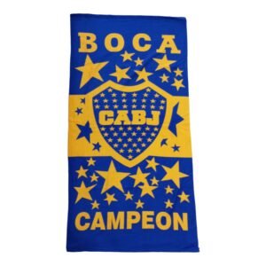 Toallon Secado Rapido Equipos Futbol Boca River 70x140
