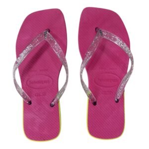 Ojotas Havaianas Slim Square Glitters Detalles Mujer