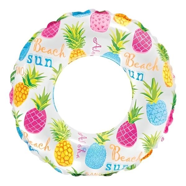Flotador Salvavidas Inflable 51cm Surtidos De Alberca Intex Color Blanco