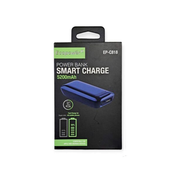 Cargador Portatil Power Bank Smart Charge 5.200 Mah