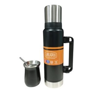 Combo Termo Classic Acero Inoxidable 1.2l + Mate + Bombilla