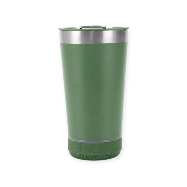Vaso Térmico Parlante Bluetooth Luces Y Abre Botellas 473ml