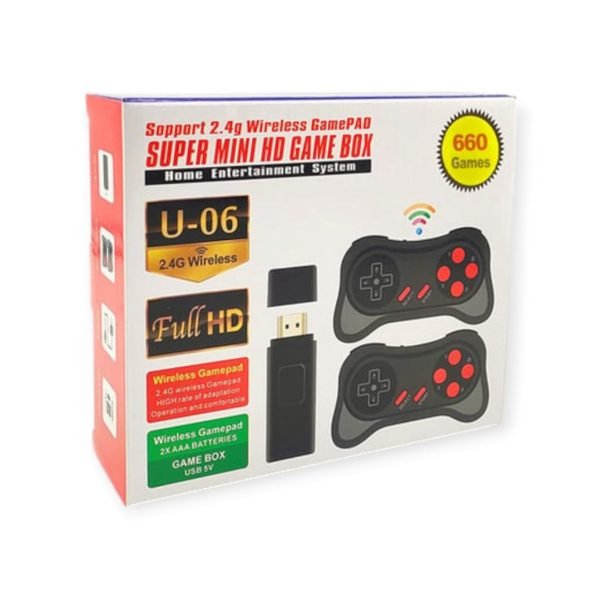 Consola Retro Super Mini Hd Game Box 2 Joysticks 660 Juegos