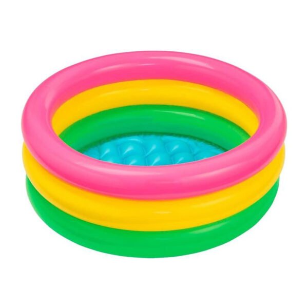 Piscina Inflable Infantil Intex Redonda Sunset Bebe 61x22 Cm Color Tricolor