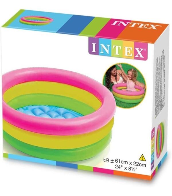Piscina Inflable Infantil Intex Redonda Sunset Bebe 61x22 Cm Color Tricolor - Image 2