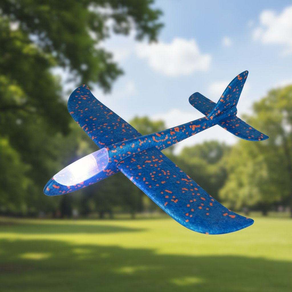 Avion Planeador Con Luz Led Grande 48cm Ideal Para Regalar - Image 2