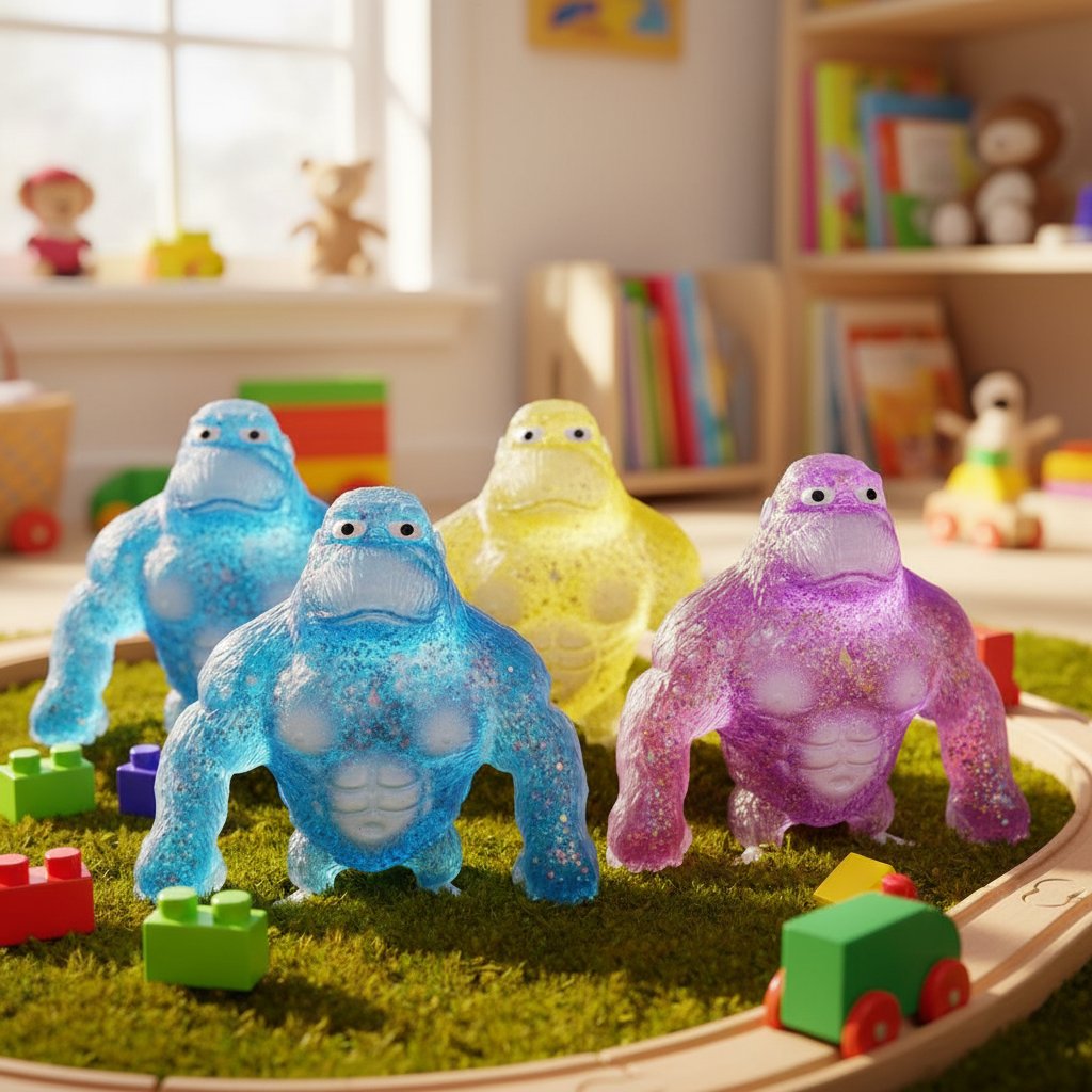 Squishy Antiestrés Gorila Suave Estirable Irrompible Tiktok - Image 3