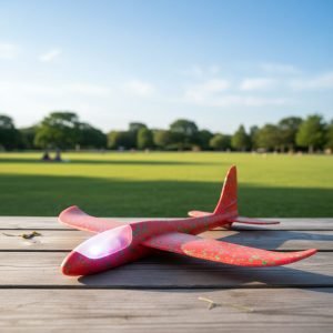 Avion Planeador Con Luz Led Grande 48cm Ideal Para Regalar