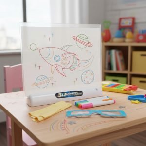 Pizarra Mágica Para Dibujar Con Efecto 3d Y Luz Led Color