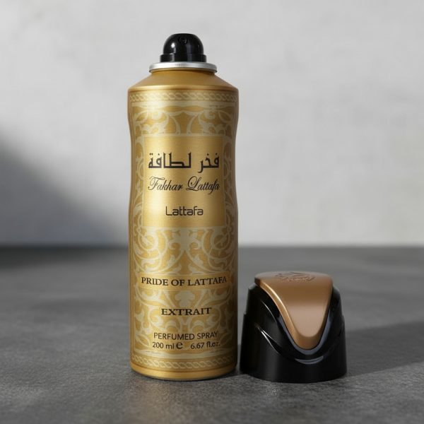 Perfume Spray Lattafa Fakhar Pride Gold Extrait Aerosol 200m
