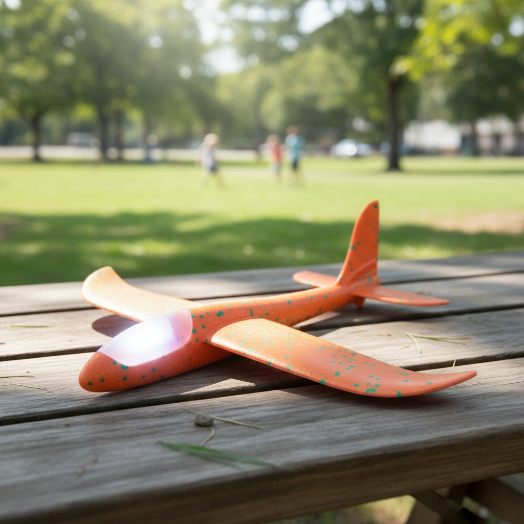 Avion Planeador Con Luz Led Grande 48cm Ideal Para Regalar - Image 3
